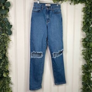 Distressed High Waist Denim‎ Jeans Casual Preppy Fall School Junior's Size 3